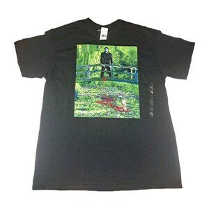 Michael Myers Men's Large Black Portrait From A Bridge New